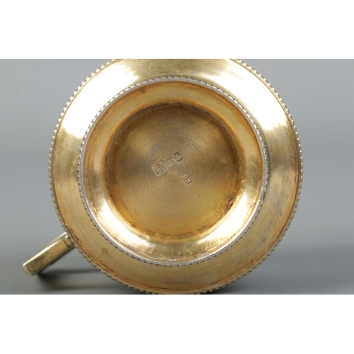150 - A 19th century Russian silver gilt cup with niello decoration. With landscape scenes depicting the K... 