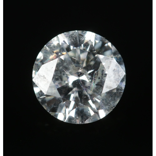 196 - A natural brilliant cut loose diamond, approximately 0.75ct.
