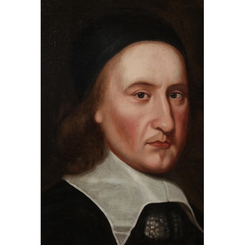 221 - Scottish School; a gilt framed 17th century oil on canvas, portrait of Archibald Campbell, 1st Marqu... 