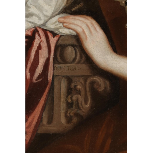 226 - Circle of Sir Peter Lely (1618-1680), a large gilt framed oil on canvas, portrait of a lady, said to... 