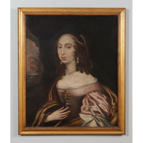 228 - Isaac Paling (circa 1640-1728), a pair of gilt framed oils on canvas, portraits of aristocratic ladi... 