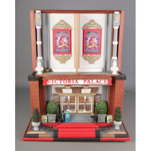 77 - A scale model diorama of a Victorian theatre created by Paul Grant Wilson, fitted with LED lighting ... 