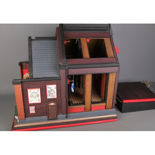 77 - A scale model diorama of a Victorian theatre created by Paul Grant Wilson, fitted with LED lighting ... 
