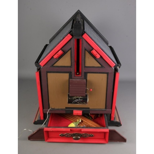 77 - A scale model diorama of a Victorian theatre created by Paul Grant Wilson, fitted with LED lighting ... 