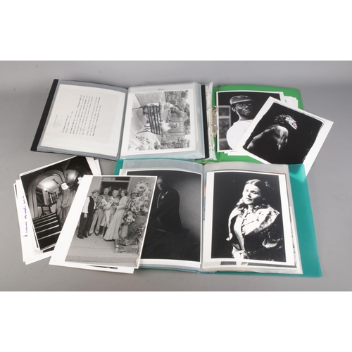 87 - Three folders containing an assortment of publicity material mostly for television and theatre produ... 
