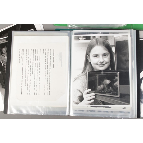 87 - Three folders containing an assortment of publicity material mostly for television and theatre produ... 