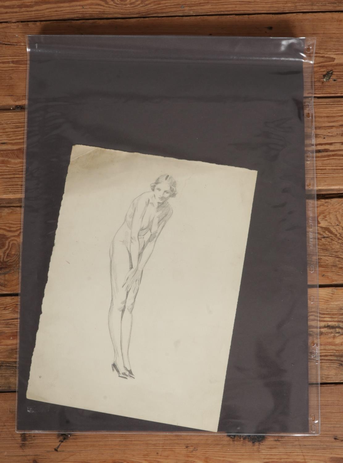 Harry Arthur Riley R.I. (1895-1966), two pencil sketches, studies of ...