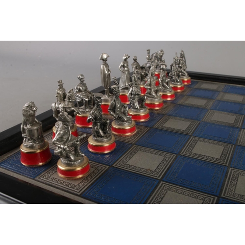 A Franklin Mint and The Waterloo Museum, The Battle of Waterloo chess ...
