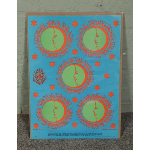 103 - Family Dog Productions: The Dance of the Five Moons 1967 poster featuring Country Joe and the Fish, ... 