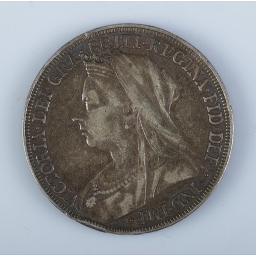 434 - A Victorian crown, dated 1898. LXII edge. 28.1g.