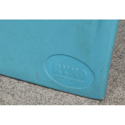 546 - A pair of Ryno weighted dining chairs from Pineapple furniture in the Epic Blue colour.