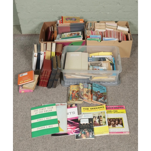 140 - An assortment of books, magazines, maps and collectables; Including vintage books Cassells History O... 