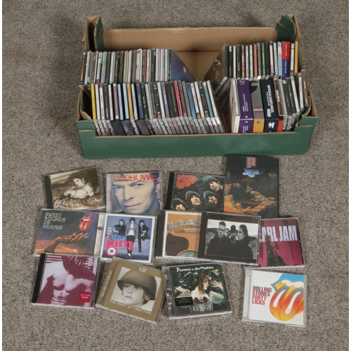 147 - A box of assorted CD's of mainly pop and rock to include The Beatles, Madonna, Linkin Park, U2, Yes,... 