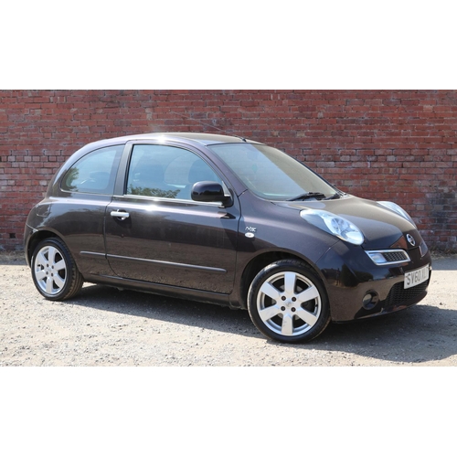 A 2010 (60) Nissan Micra N-Tec 3dr hatchback. 1.2L (1240CC). Finished in metallic black GAB nightshade with cloth interior. 33135 miles, with 12 months MOT (No Advisories). V5C present. 2 keys. 2 former keepers. 5 Speed Manual, Electric Windows, Sat-Nav Radio system with USB/Aux interface. First registered 28/09/2010.