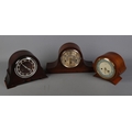 Three vintage mantle clocks to include two 1950's Smiths Enfield examples.