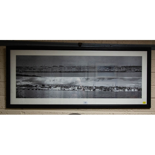 112 - LARGE BLACK + WHITE PHOTO OF NEW ROSS, NEW + OLD