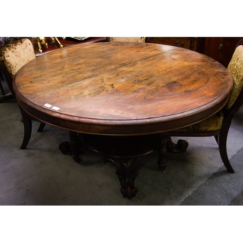 532 - VICT. ROSEWOOD CENTRE TABLE

72cm high, 137cm wide