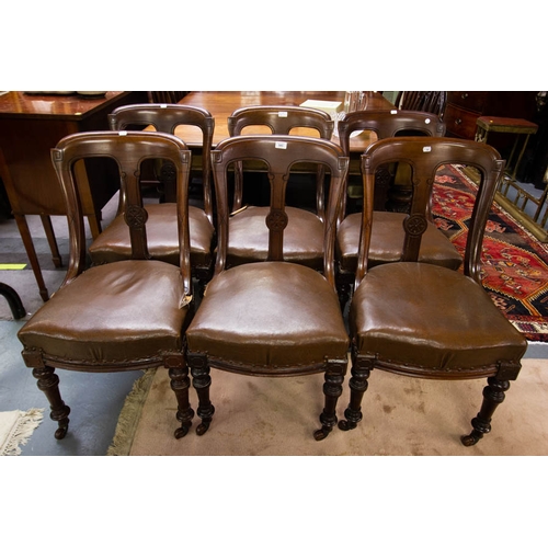 543 - 6 VICT. MAHOG. DINING CHAIRS