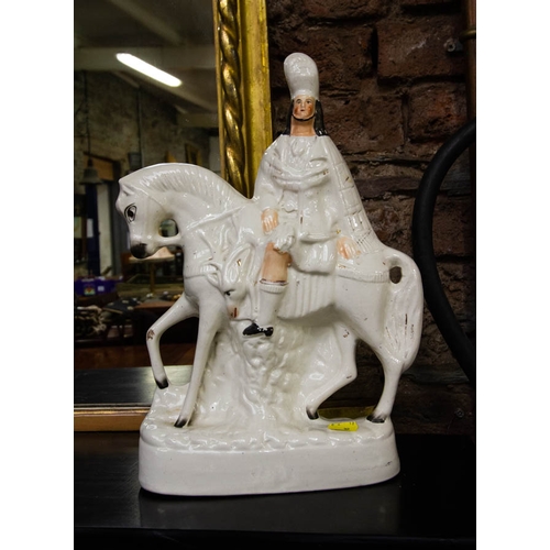 550 - ROYAL STAFFORDSHIRE PAIR OF FIGURES ON HORSEBACK