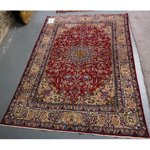 558 - PERSIAN ESFEHAN RUG 210 X 143CM