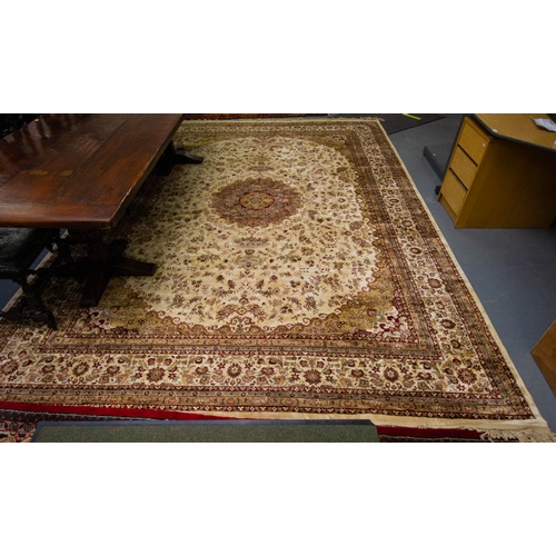 561 - CREAM GROUND SILK RUG

380cm x 270 cm