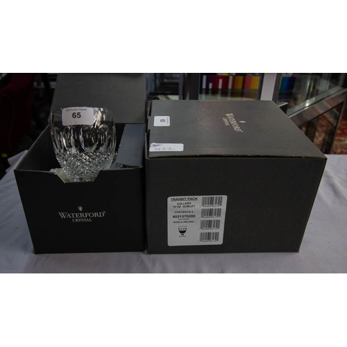 65 - 4 + 2 WATERFORD CRYSTAL COLLEEN 10OZ GOBLETS