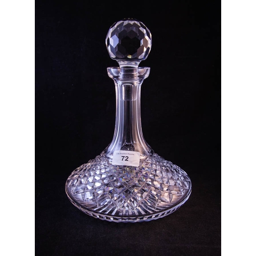 72 - WATERFORD CRYSTAL ALANA SHIPS DECANTER