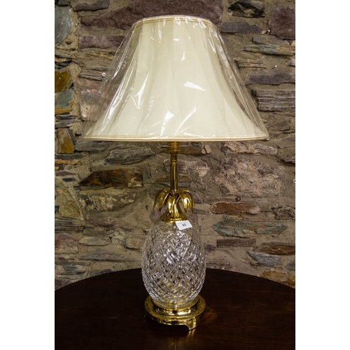 95 - WATERFORD CRYSTAL HOSPITALITY TABLE LAMP & SHADE