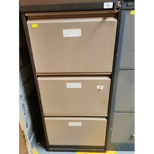 75 - 3 DRAWER FILING CABINET