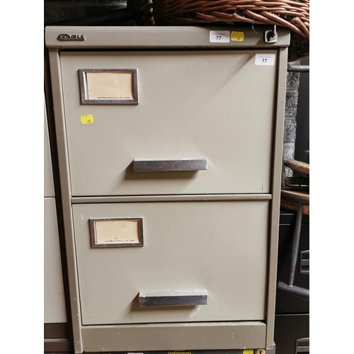 77 - 2 DRAWER EAGLE FILING CABINET