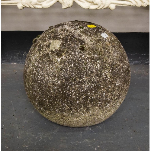 14 - 2 SMALL GRANITE BALLS 30CM DIAM.