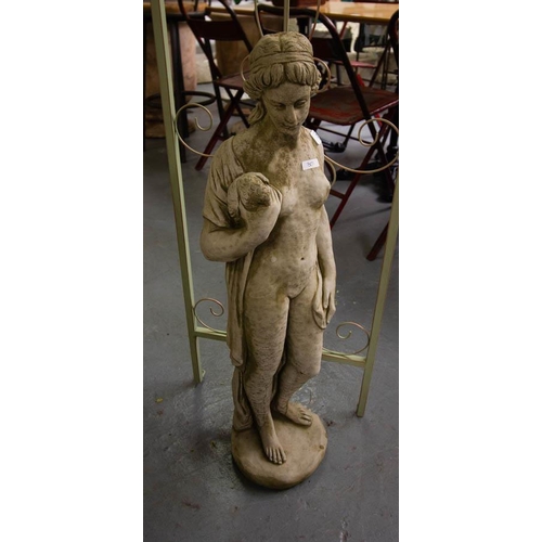 218 - GIRL WITH DOVE STATUE 80CM H