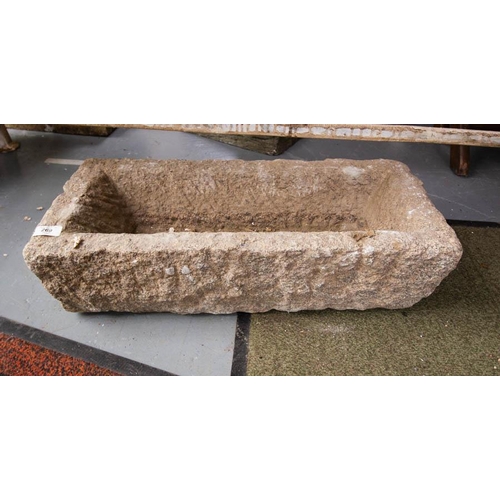 269 - PAIR OF STONE TROUGHS 60 X 30 CM