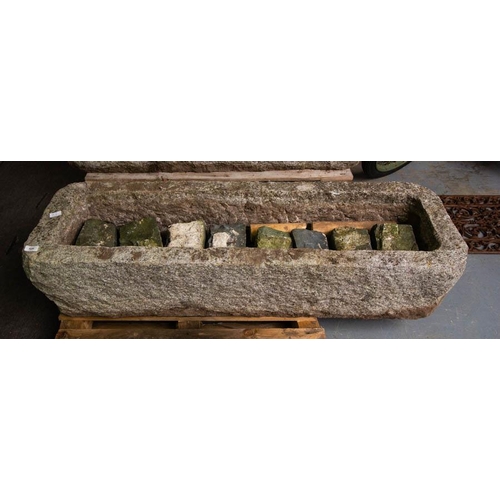 426 - SUPERB LARGE GRANITE STONE TROUGH. 140 X 50 X 30CM HIGH