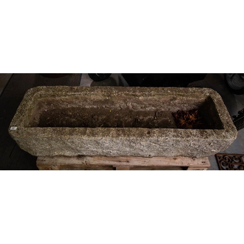 427 - SUPERB GRANITE STONE TROUGH  140 X 50 X 28CM  HIGH