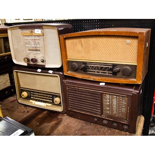 497 - 4 OLD RADIOS - AS FOUND