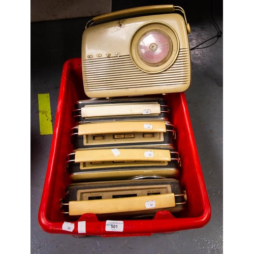 501 - 5 OLD TRANSISTOR RADIOS - AS FOUND