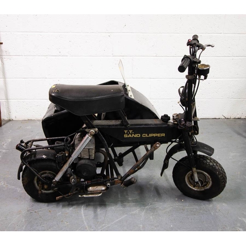 506 - TT SANDCLIPPER MOTOR BIKE WITH SIDECAR. AS FOUND . AS FOUND, NO KEYS, NO LOG BOOK