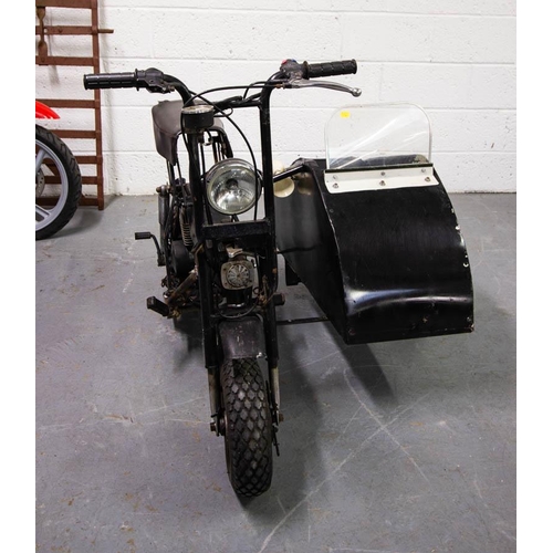 506 - TT SANDCLIPPER MOTOR BIKE WITH SIDECAR. AS FOUND . AS FOUND, NO KEYS, NO LOG BOOK