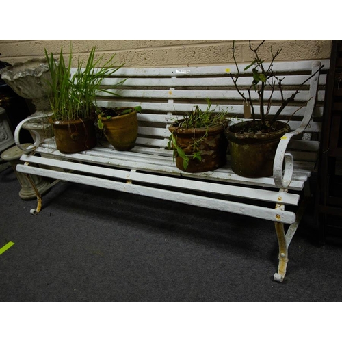 53 - PAIR OF GARDEN SEATS AF 180-CM LONG