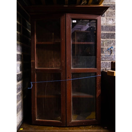 480 - 2 DOOR STAINED CABINET