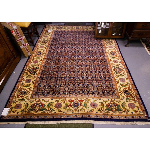 88 - BLUE GROUND PERSIAN RUG 285 X 202CM