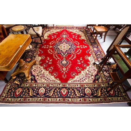 556 - PERSIAN BLUE GROUND RUG