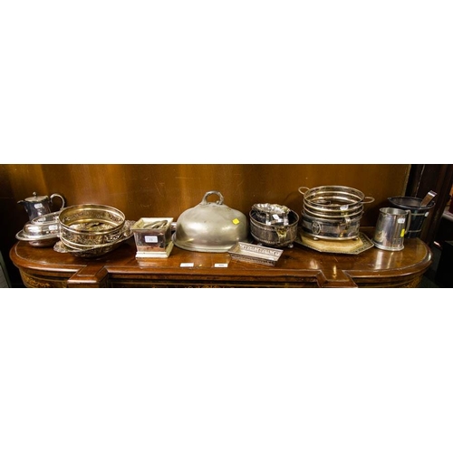 73 - LOT OF SILVER PLATE