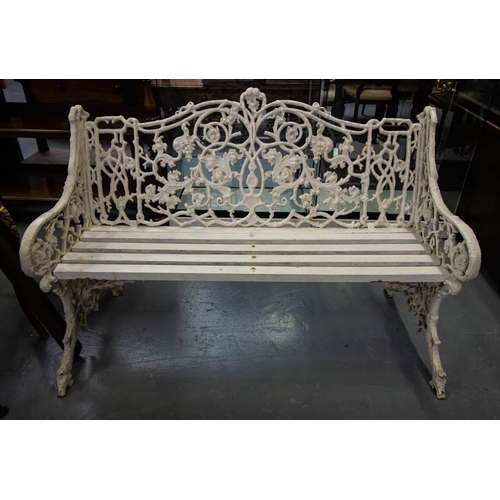 85 - ANTIQUE CAST IRON GARDEN SEAT