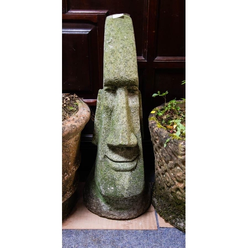 88 - GARDEN EASTER ISLAND HEAD 78H CM