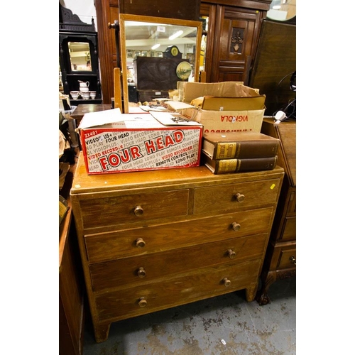 533 - OAK DRESSING CHEST