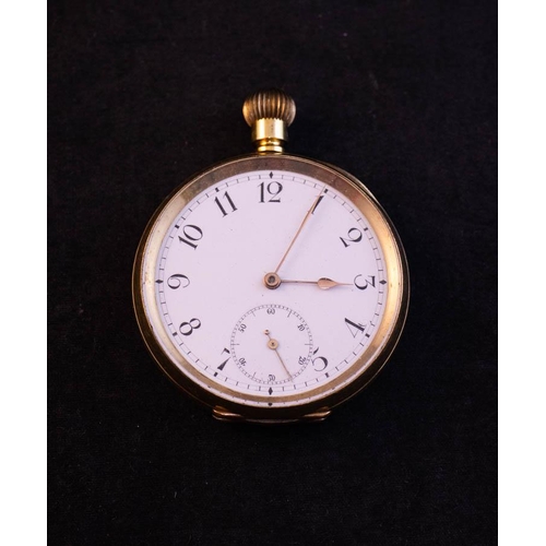 11 - SWISS MADE GOLD PLATED POCKET WATCH AF
