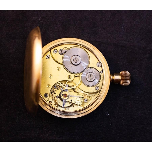 11 - SWISS MADE GOLD PLATED POCKET WATCH AF