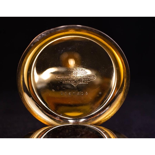 11 - SWISS MADE GOLD PLATED POCKET WATCH AF